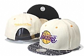 Lakers Team Logo Cream Mitchell & Ness Adjustable Hat GS,baseball caps,new era cap wholesale,wholesale hats